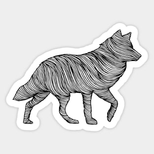 THE WOLF Sticker